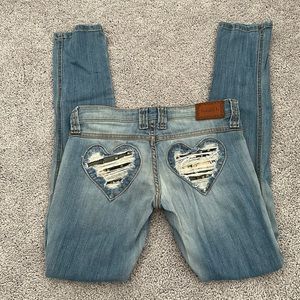 Frankie B heart jeans